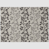 Paisley-wals Minimalistische botanische silhouette Tissuepapier (Voorkant)