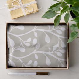 Paisley Wals Waltz Witte Silhouetten Minimalistisc Tissuepapier