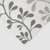 Paisley Waltz Green Silhouettes Minimal Botanical Tissuepapier (Detail)
