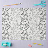 Paisley Waltz Green Silhouettes Minimal Botanical Tissuepapier (Craft)