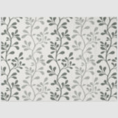 Paisley Waltz Green Silhouettes Minimal Botanical Tissuepapier (Voorkant)