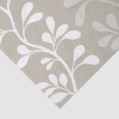 Paisley Waltz White Silhouettes Minimal Botanical Tissuepapier (Detail)