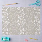 Paisley Waltz White Silhouettes Minimal Botanical Tissuepapier (Craft)