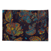 Paisley waterverf: bloemenpatroon tegel kussensloop (Achterkant)