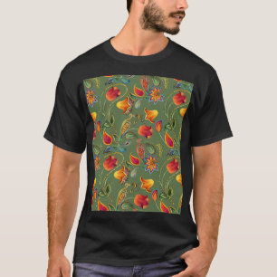 Paisley waterverf, naadloos Indiaas motief. T-shirt