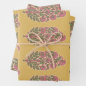 paisley Wrapping Paper Flat Sheet Set of 3 (In situ)