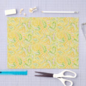 Paisley Yellow Green en Paars Pattern Tissuepapier (Craft)