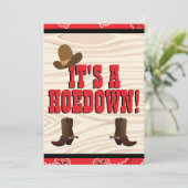 Paisley zakdoek rood & zwart Westerne verjaardag Kaart (Staand voorkant)