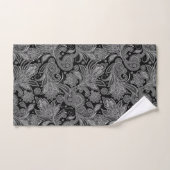 Paisley, zwart en wit Bad Handdoek (Handdoek)