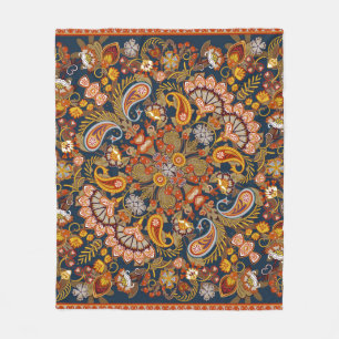  paisleybandafdruk, halsdoek of fleece deken