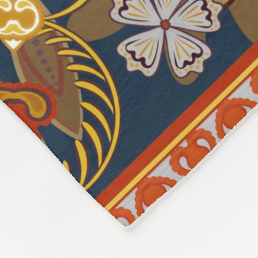  paisleybandafdruk, halsdoek of fleece deken (Hoek)