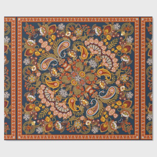  paisleybandafdruk, halsdoek of k cadeaupapier (Vlak)