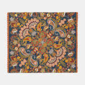 paisleybandafdruk, halsdoek of k fleece deken (Voorkant (Horizontaal))