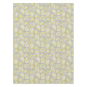 Paisleygeel patroon en grijze elegant tafelkleed (Voorkant)