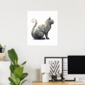 Paisleykat Poster (Thuiskantoor)