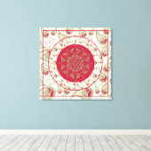 PaisleyOfBliss - Gekapt canvas Afdruk (Insitu (Houten vloer))