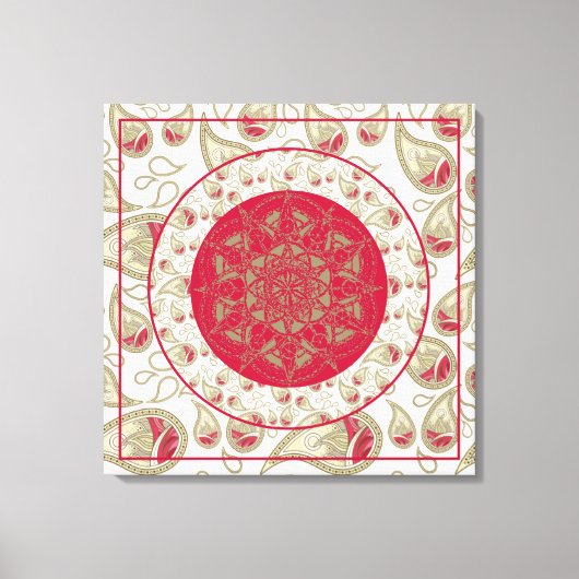 PaisleyOfBliss - Gekapt canvas Afdruk (Voorkant)