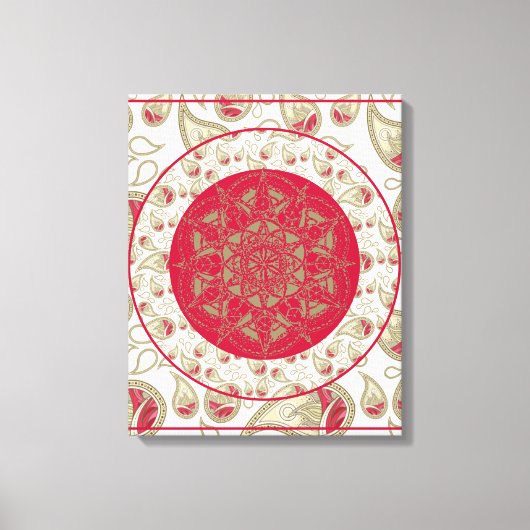 PaisleyOfBliss - Gekapt canvas Afdruk (Voorkant)