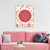 PaisleyOfBliss - Gekapt canvas Afdruk (Insitu (Woonkamer))