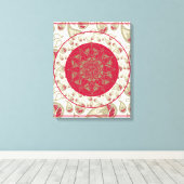 PaisleyOfBliss - Gekapt canvas Afdruk (Insitu (Houten vloer))