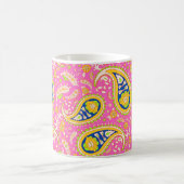 Paisleyontwerp op roze koffiemok (Center)