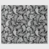Paisleypatroon cadeaupapier (Vlak)