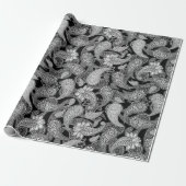 Paisleypatroon cadeaupapier (Uitgerold)