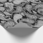 Paisleypatroon cadeaupapier (Hoek)