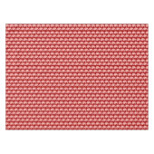 Paisleypatroon, diep rood en wit tafelkleed (Voorkant (Horizontaal))