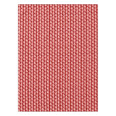 Paisleypatroon, diep rood en wit tafelkleed (Voorkant)