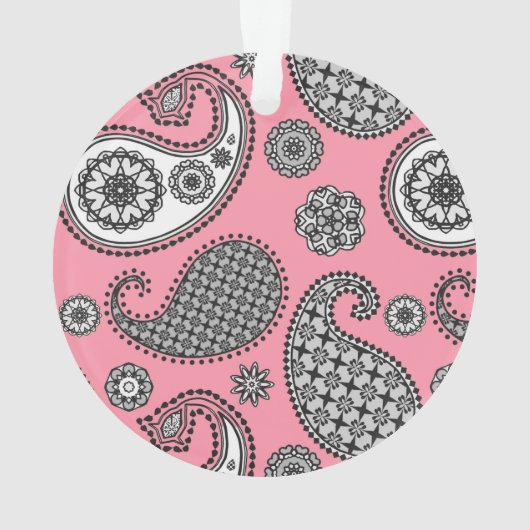 Paisleypatroon, grijstinten ornament (achterkant)