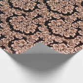 paisleypatroon in de marine cadeaupapier (Hoek)