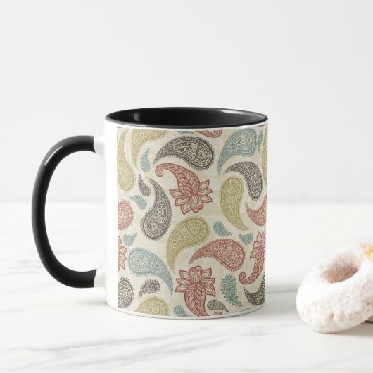 Paisleypatroon mok (Met donut)