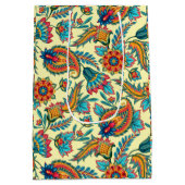  paisleypatroon op gele grote tas medium cadeauzakje (Achterkant)