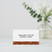 Paisleypatroon | Stippenpatroon Visitekaartje (Staand voorkant)