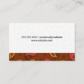 Paisleypatroon | Stippenpatroon Visitekaartje (Achterkant)