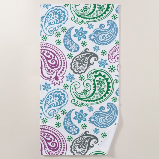 paisleypatroon strandlaken (Voorkant)