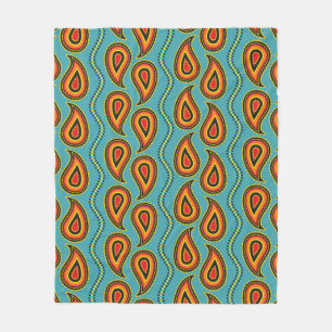 Paisleypatroon, textuur van sierweefsel indian s fleece deken