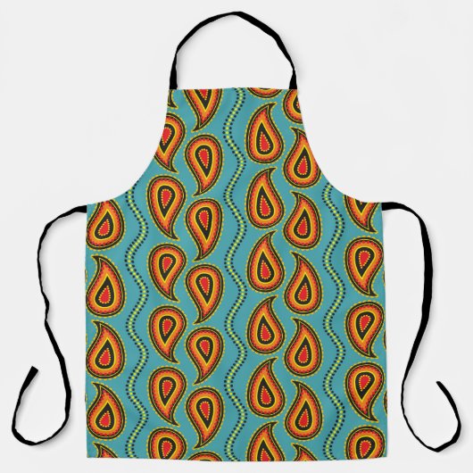 Paisleypatroon, textuur van sierweefsel indian s schort (Voorkant)