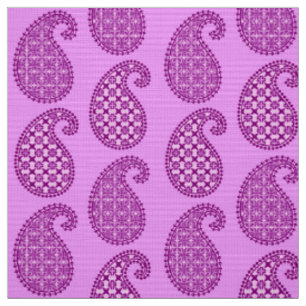 Paisleypatroon, violet en orchidee stof