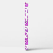 Paisleypatroon, violet, paars en wit Case-Mate iPhone case (Achterkant / Links)
