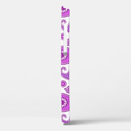 Paisleypatroon, violet, paars en wit Case-Mate iPhone case (Achterkant / Links)