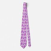 Paisleypatroon, violet, paars en wit stropdas (Voorkant)