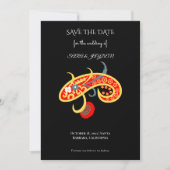 Paisleypatroonposter – Boho-bloemige Mandala-kunst Save The Date (Voorkant)