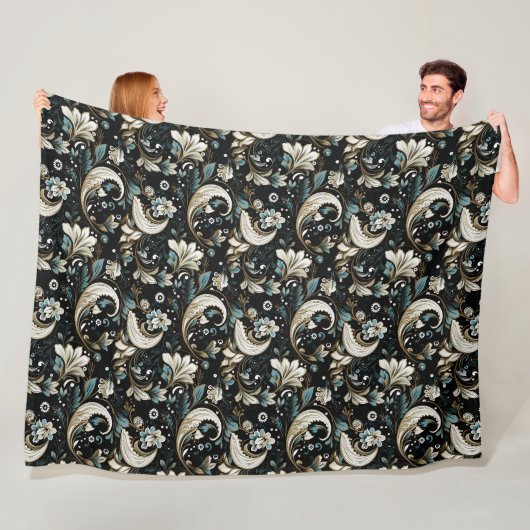 Paisleyprint fleece deken (In situ)