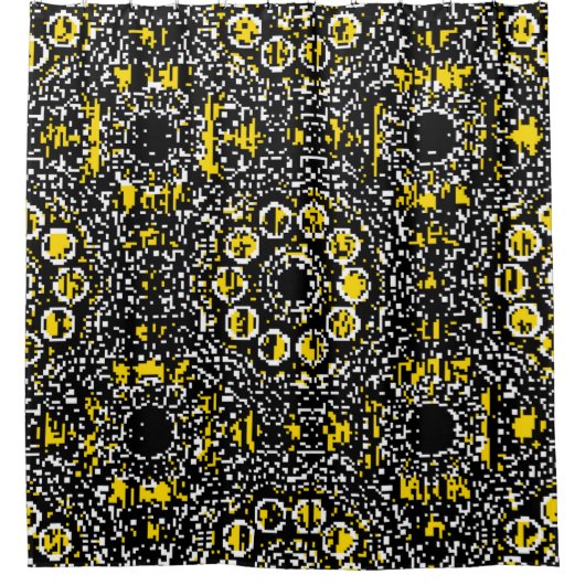 Paisleys elegant florale  patroonachtergrond douchegordijn (Voorkant)