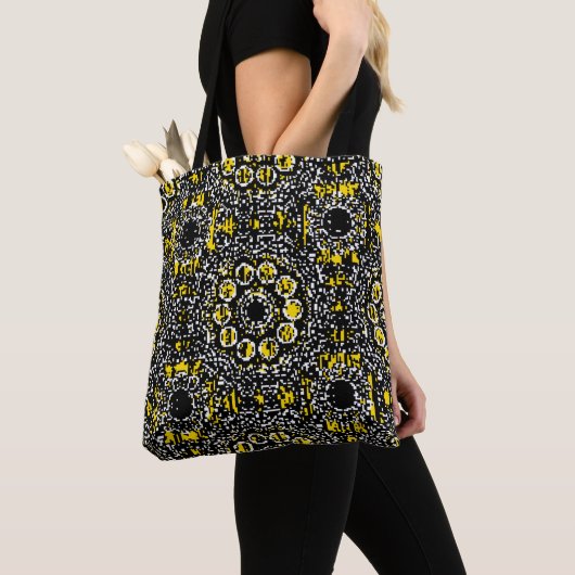 Paisleys elegant florale  patroonachtergrond tote bag (Dichtbij)