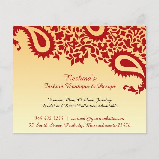 Paisleys Elegant Flyer (Voorkant)