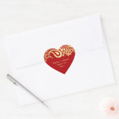 Paisleys Elegant Indiase bruiloft Sticker (Envelop)