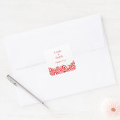 Paisleys Elegant Indiase bruiloft Sticker (Envelop)